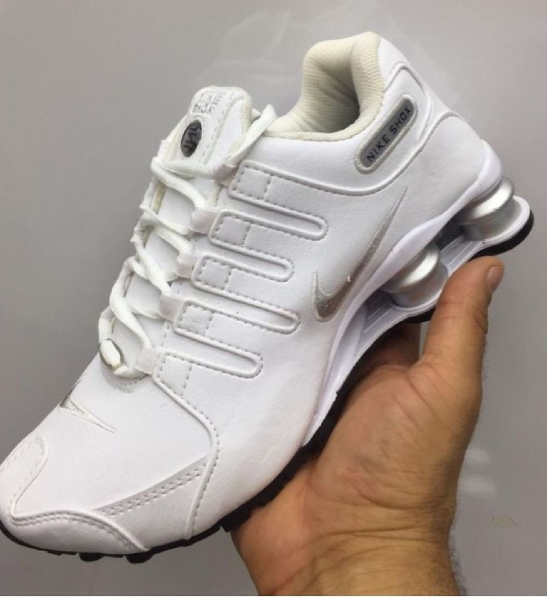 tenis nike shox prata