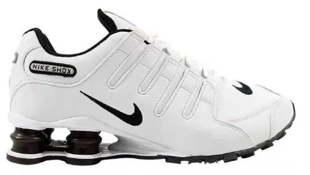 nike shox preto com branco