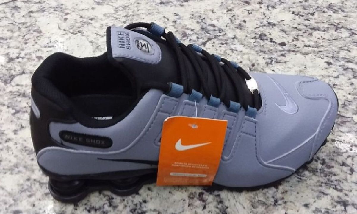 tenis nike shox nz cinza