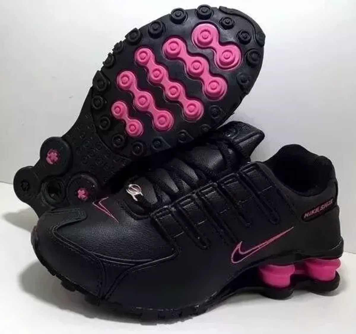 nike shox preto com rosa