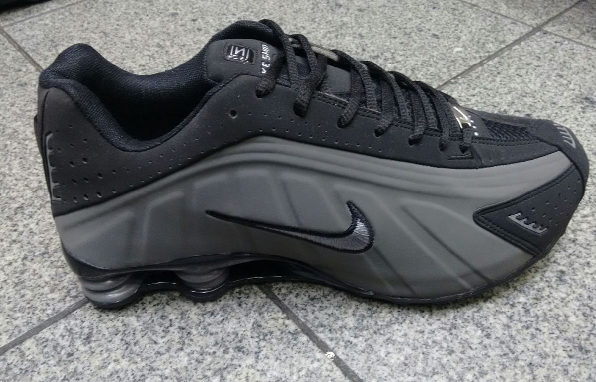 nike shox preto com cinza