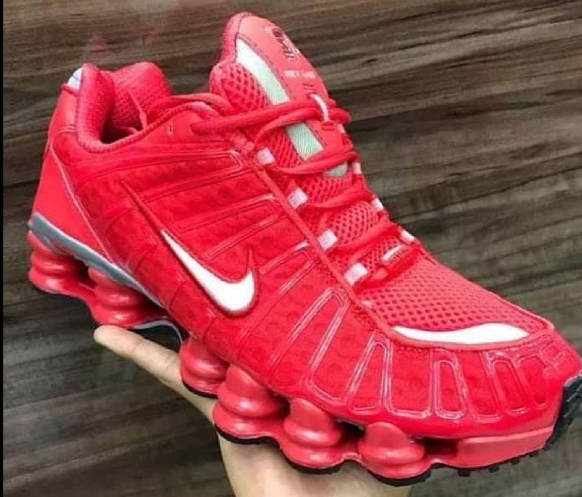 nike shox 12s molas vermelho