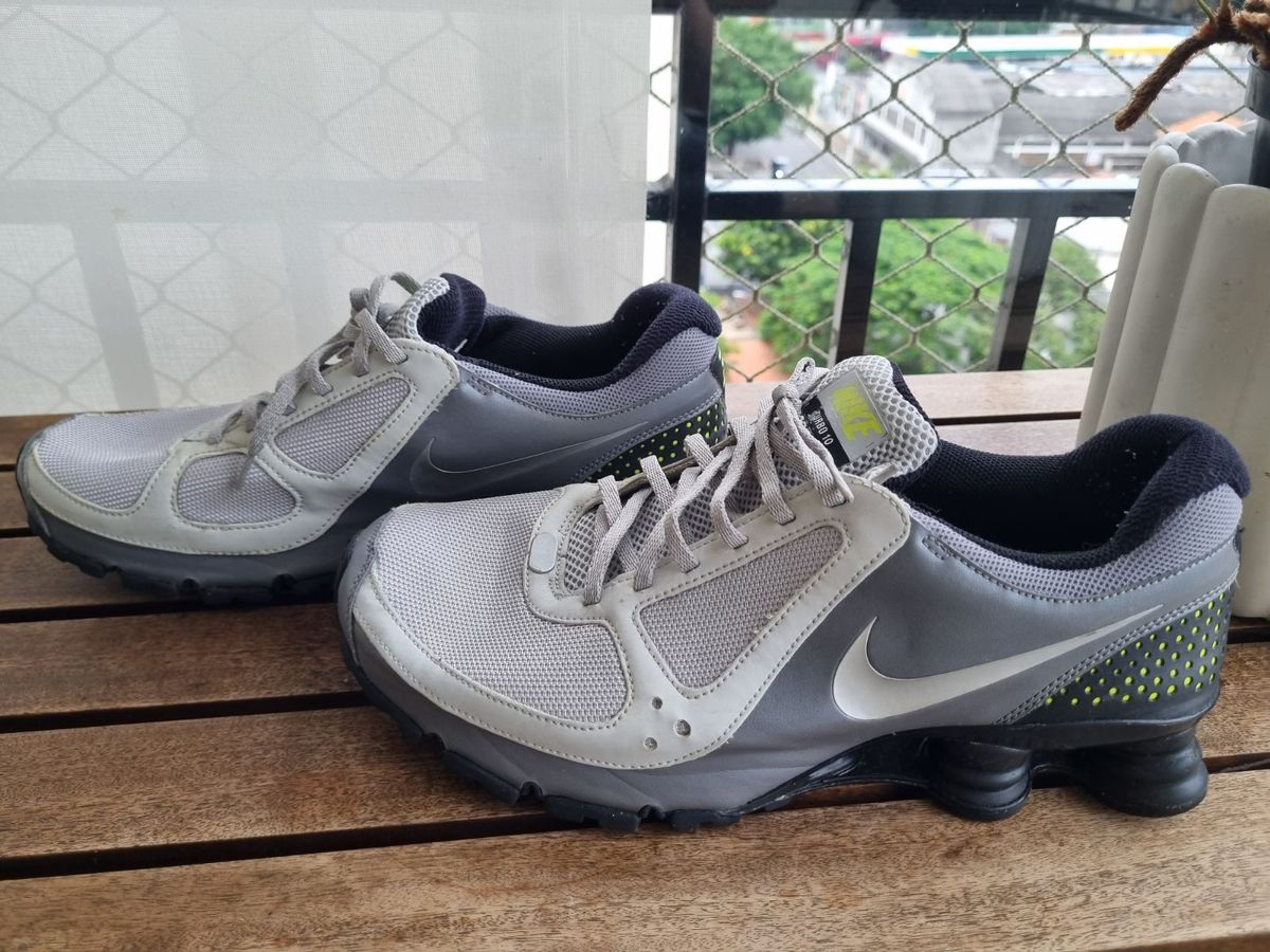 Tenis Nike Shox Turbo 10 Cinza Tenis Masculino Nike Usado 104536750 enjoei