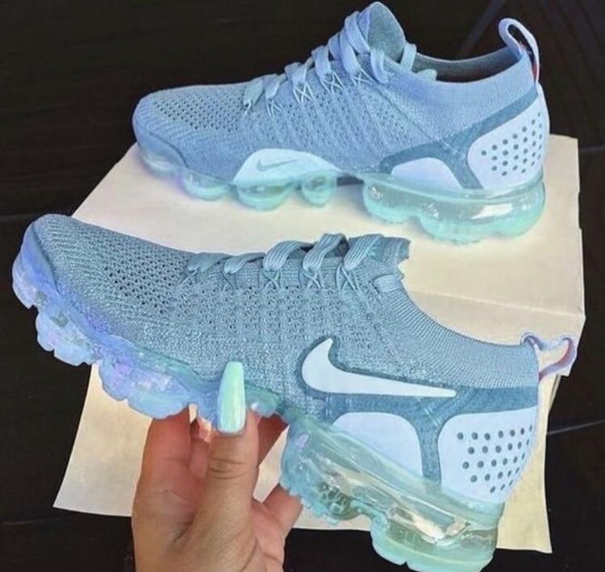 nike vapormax azul claro