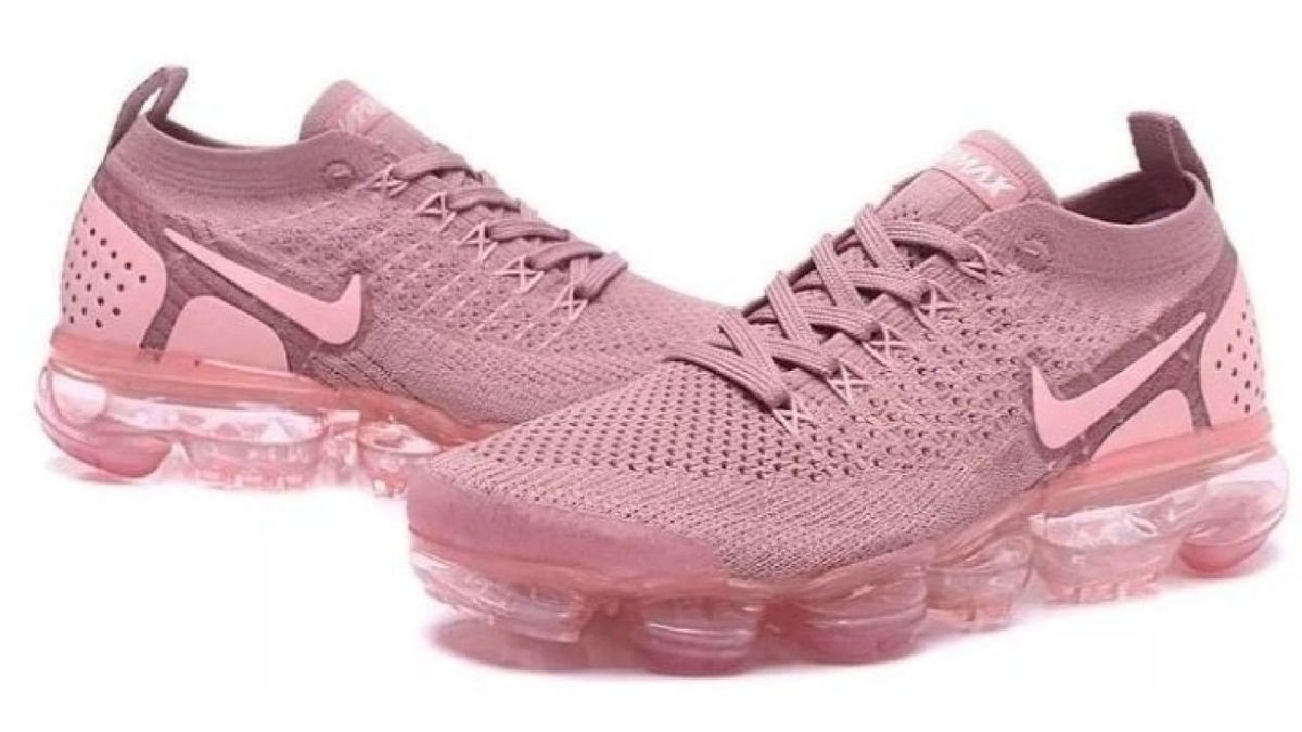 tenis vapor max rosa