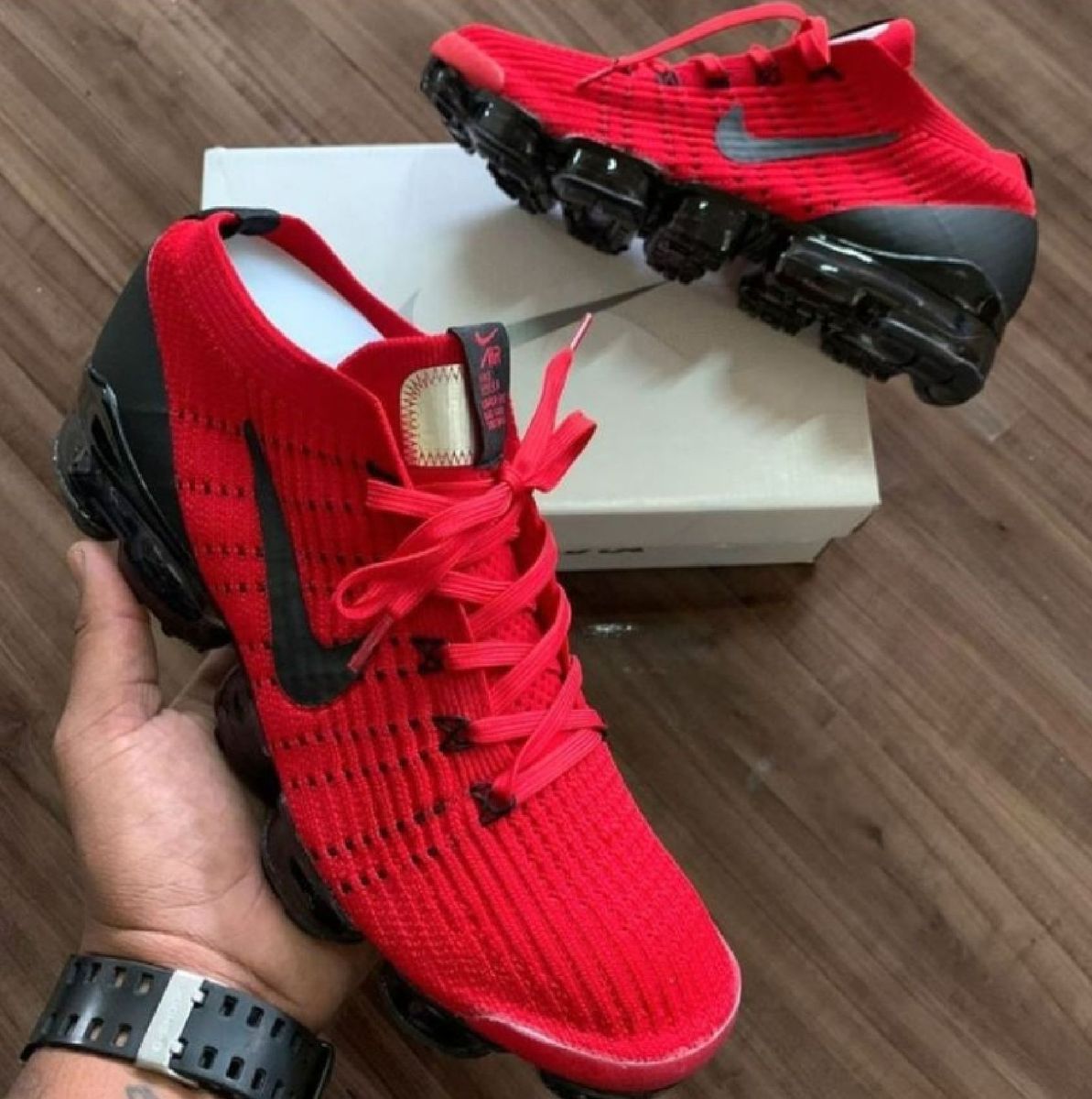 tenis nike vapormax vermelho