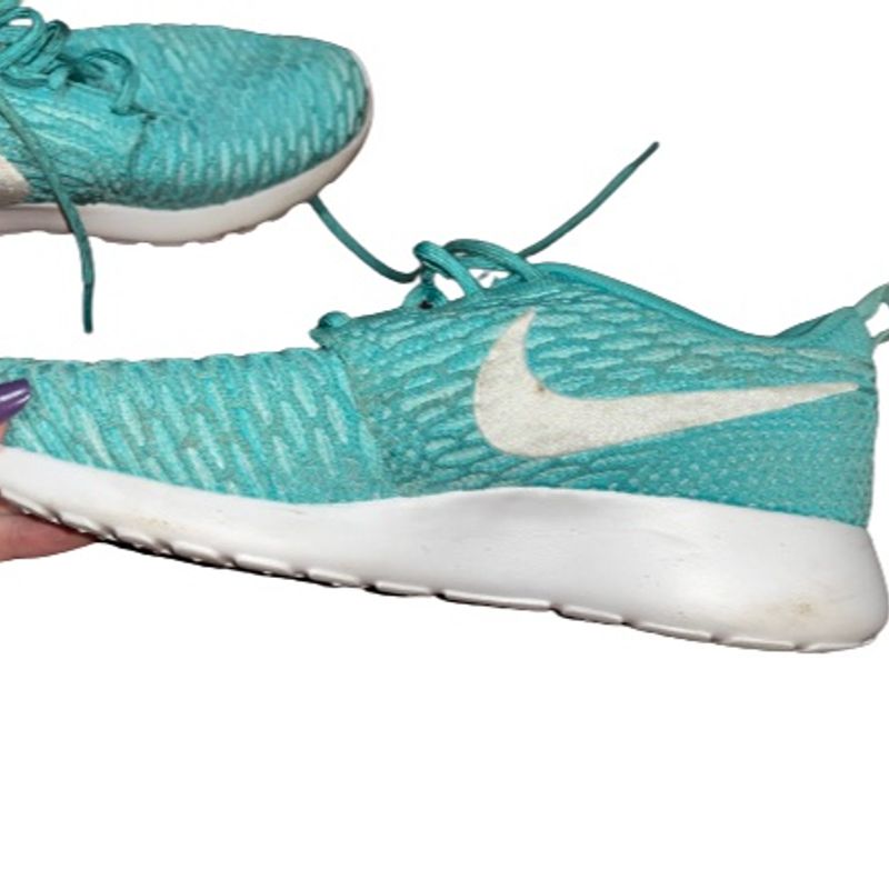 Nike roshe on sale run flyknit verdes