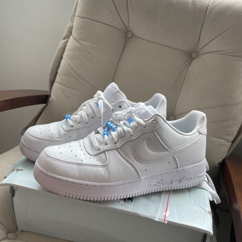 Tênis Nike X Nocta Air Force 1 Low White Love You Forever By
