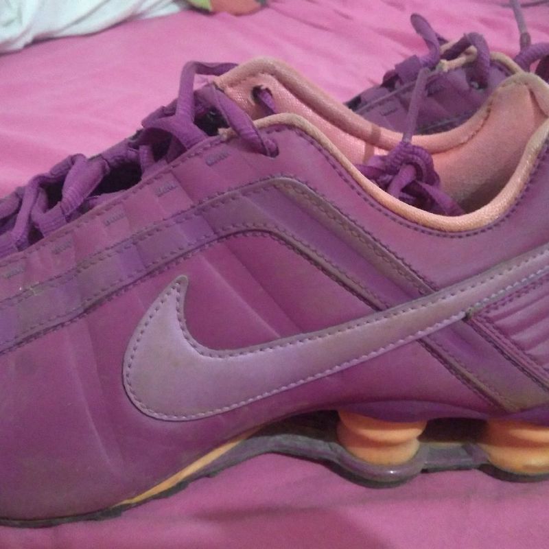 Nike shox outlet junior roxo