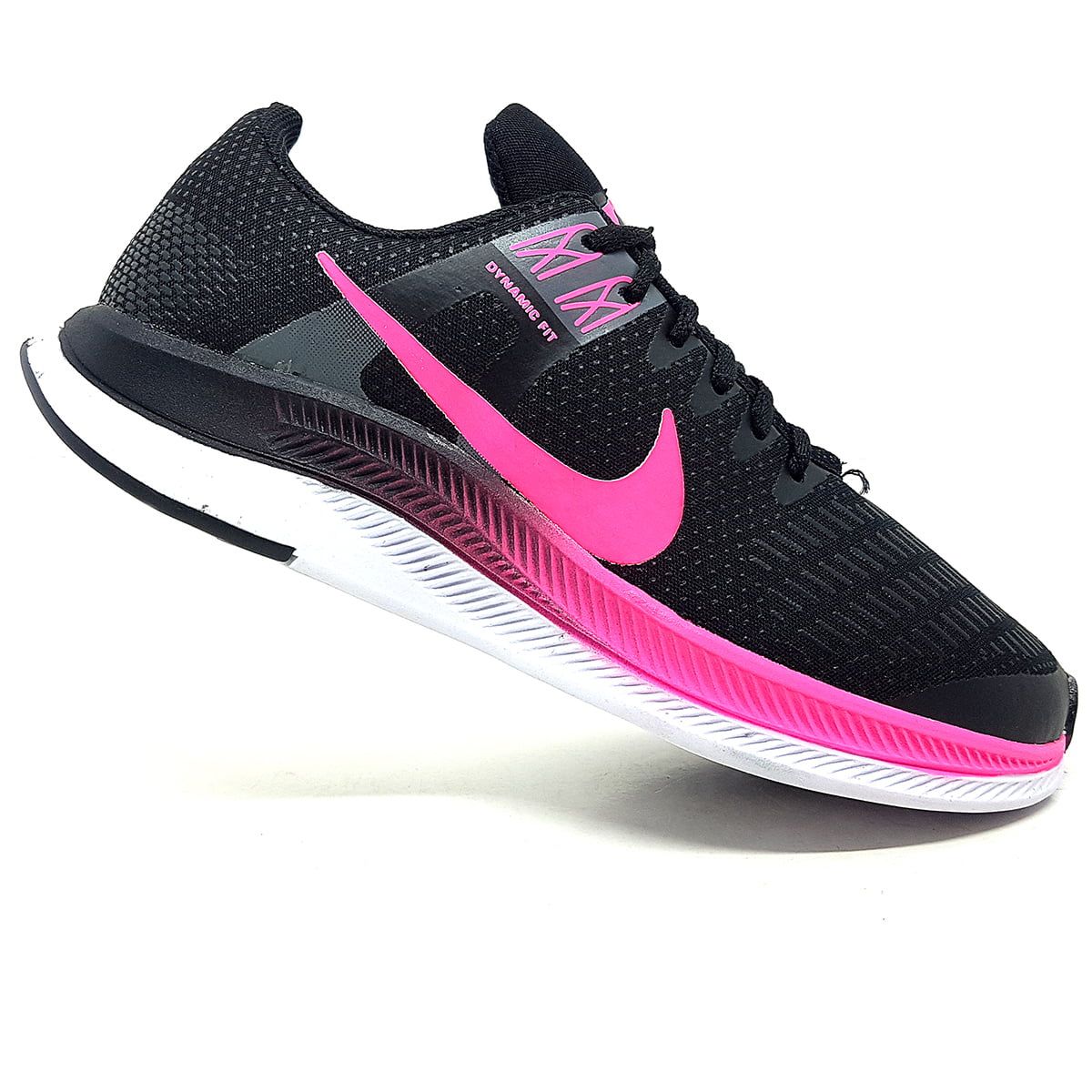 Tênis Niki Dynamic Feminino Preto e Rosa | Tênis Feminino Usado ...