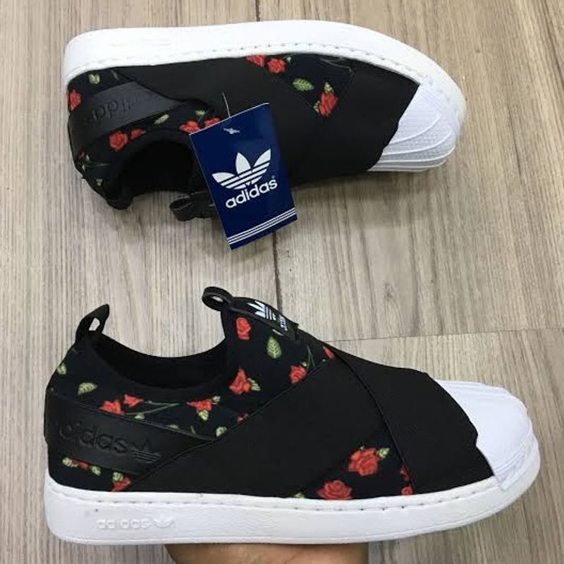 Slip on cheap adidas floral