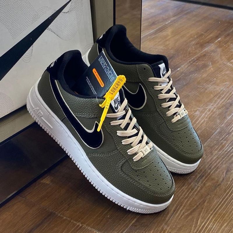 Tênis Novo Air Force Verde Militar Nike Air Force Nunca Usado