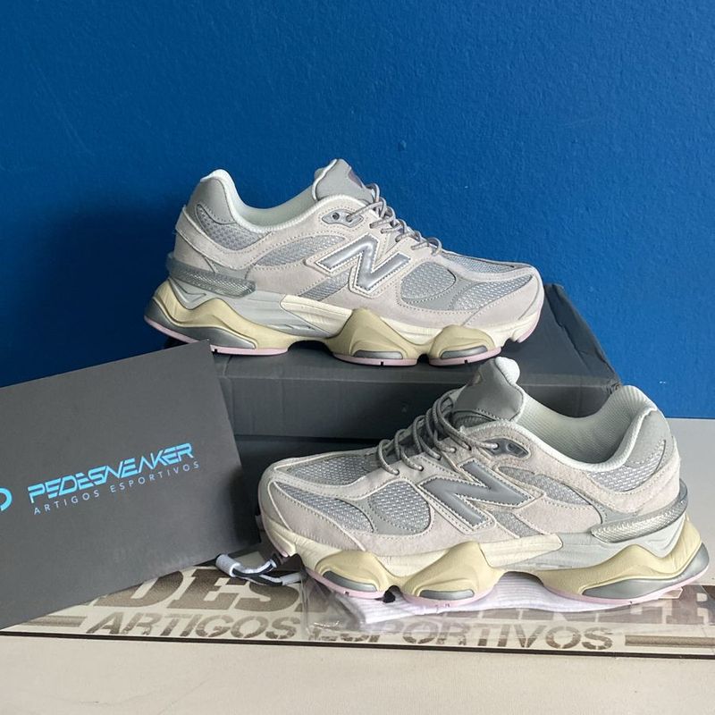 ちゃ～やまぶぅS Tênis Novo New Balance 9060 Grey Lilac Original Tamanho 35 | New