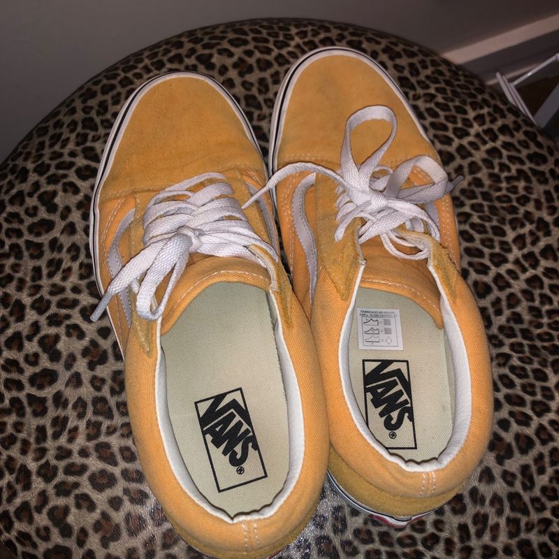 Tênis Old Skool Vans Amarelo Mostarda 39 Vans Usado 99874415