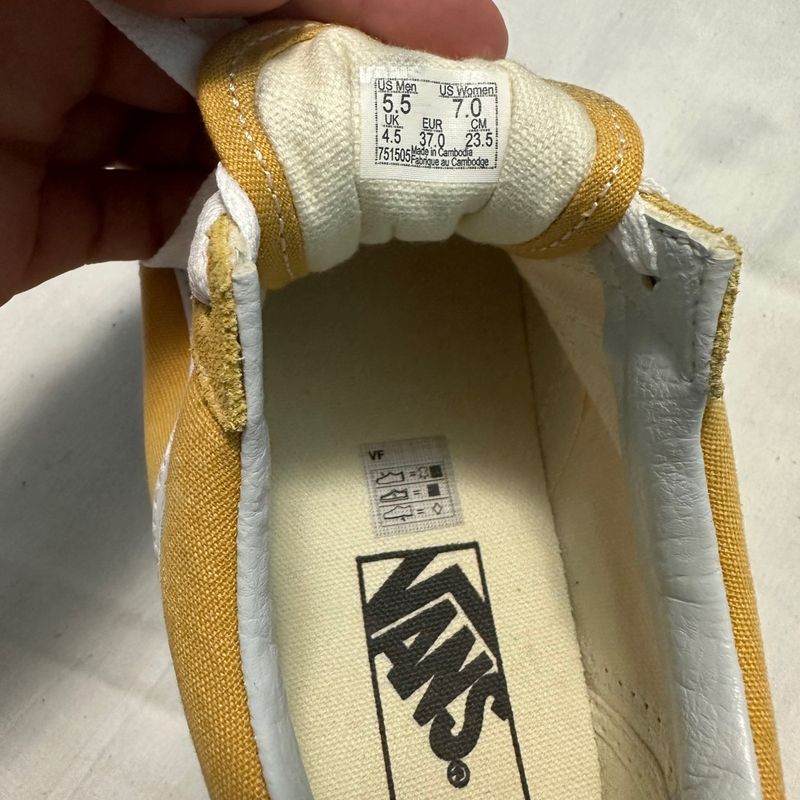 Womens yellow old skool 2024 vans