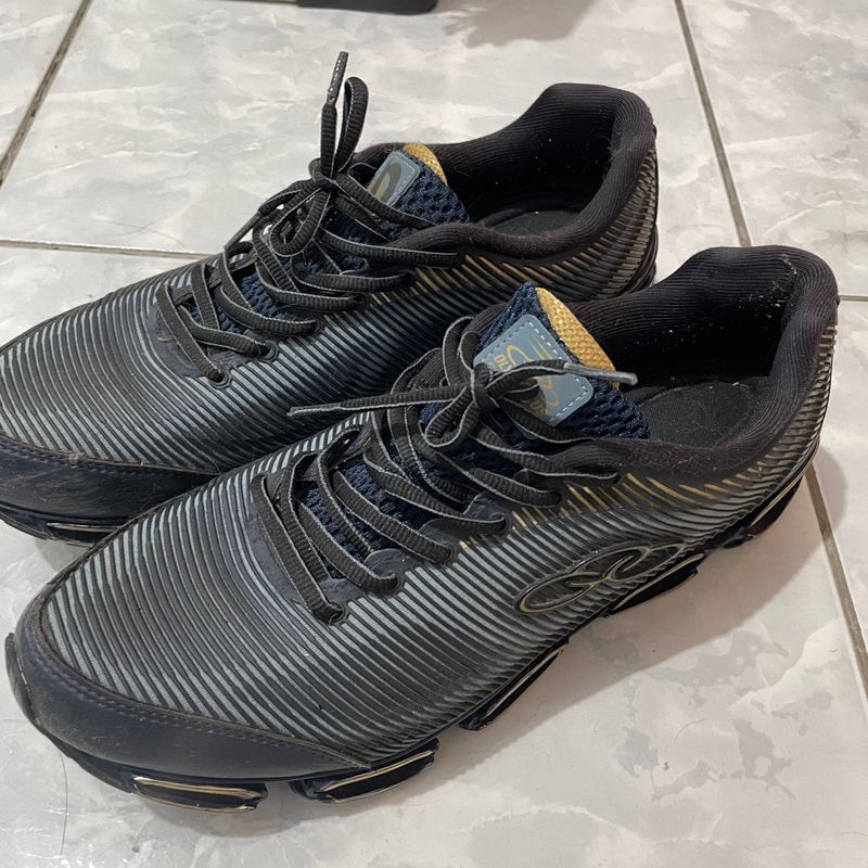 Tênis Olympikus Excellent Masculino Marinho e Dourado