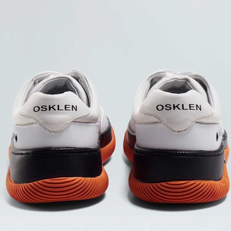 Tênis Osklen Hybrid Laces Branco Laranja Tênis Feminino Osklen
