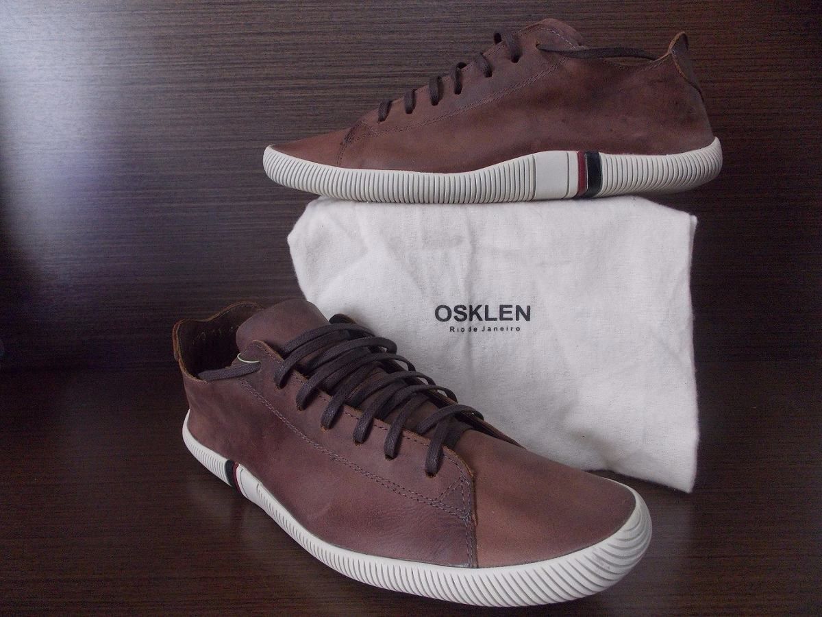 tenis osklen couro marrom
