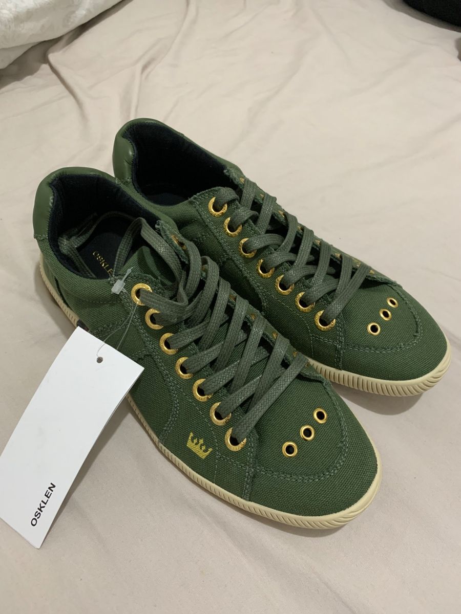 sapatenis verde militar