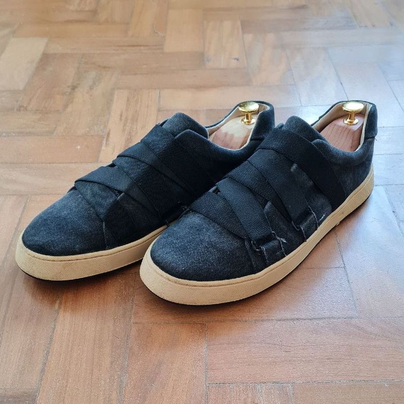 Osklen Soho Lona Osklen Preto Elastico Osklen Soho Osklen Slip On