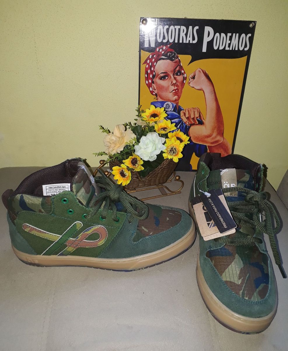 tenis ous camuflado