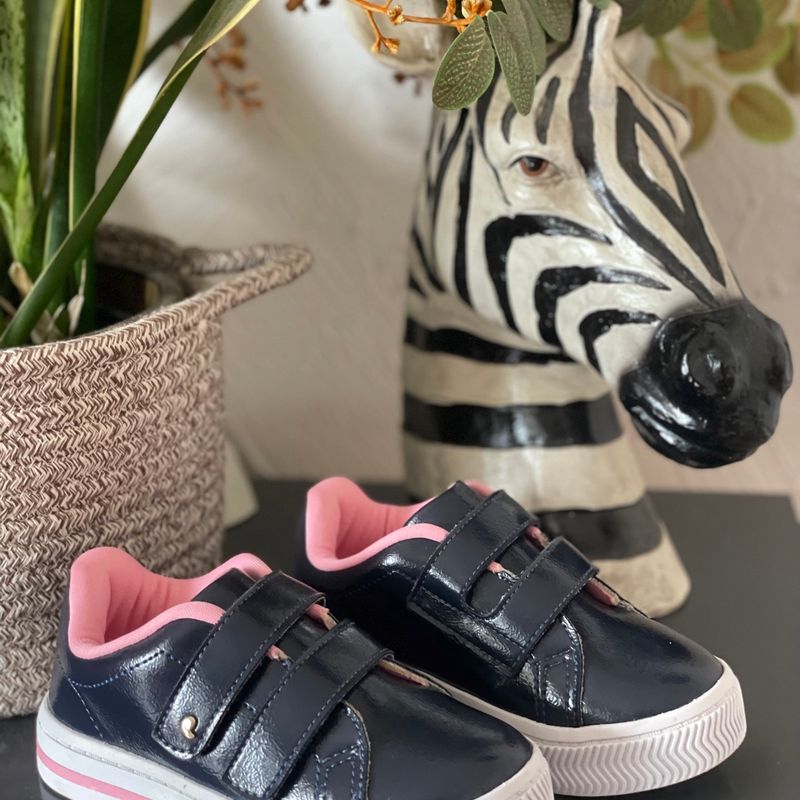 Tênis Pampili Azul Marinho Novo Calçado Infantil para Meninas