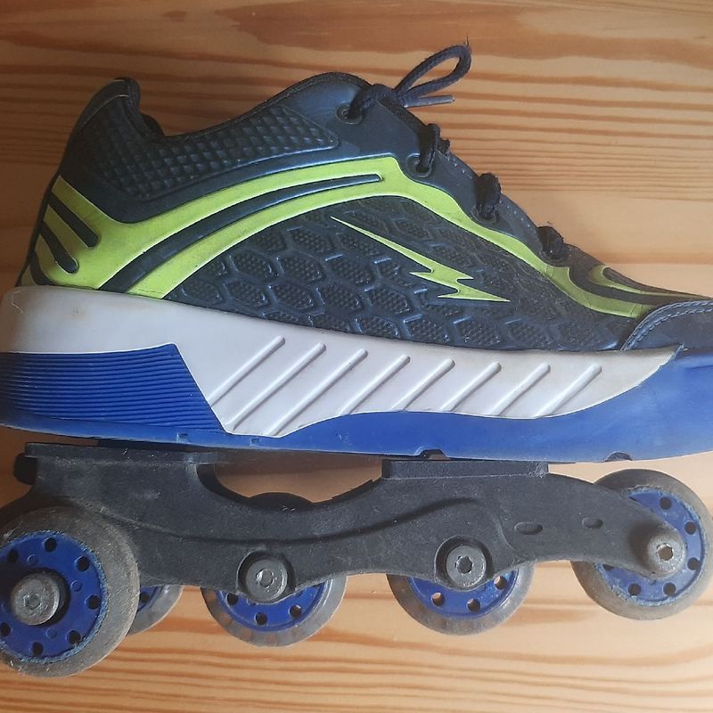 Tênis Patins Infantil com Rodinhas Removíveis Calçado Infantil para  Meninos Mini Pé Usado 76061358 enjoei