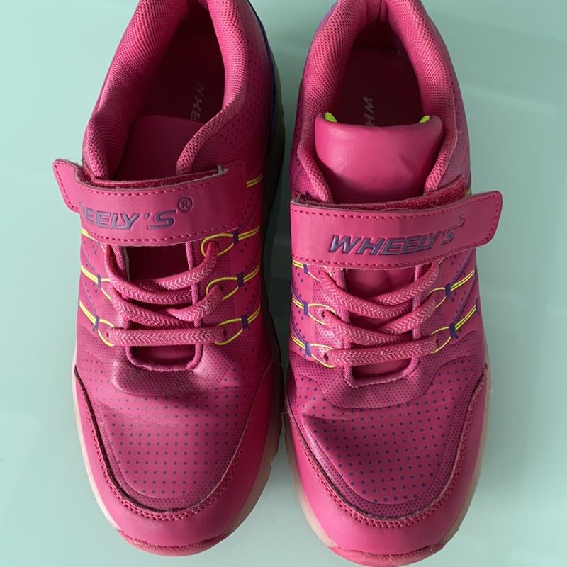 Tenis best sale patins rosa