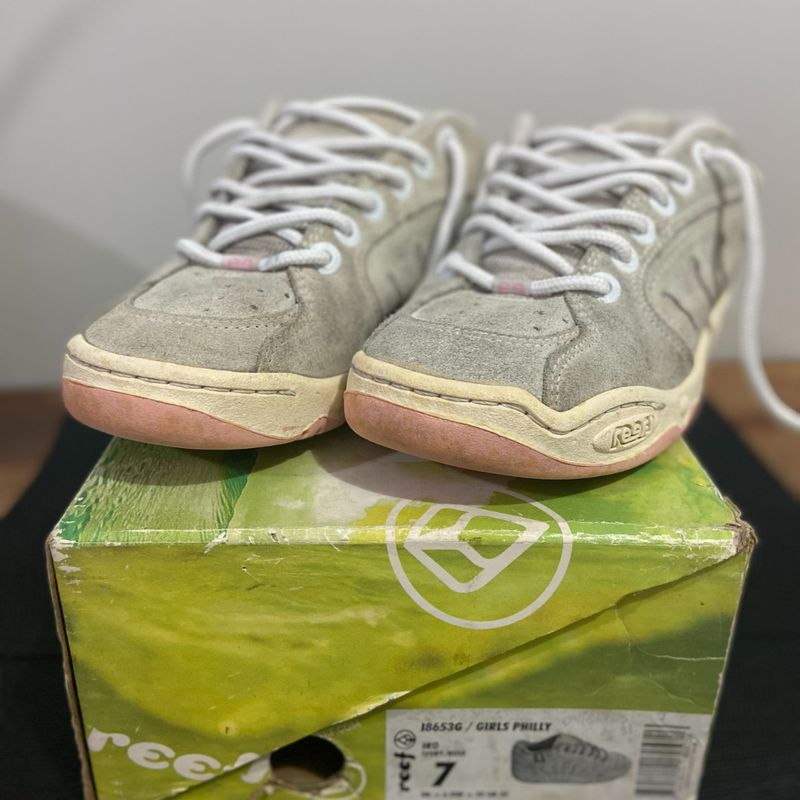 Tênis Philly Reef Feminino Skatista Relíquia Rosa Reef Usado