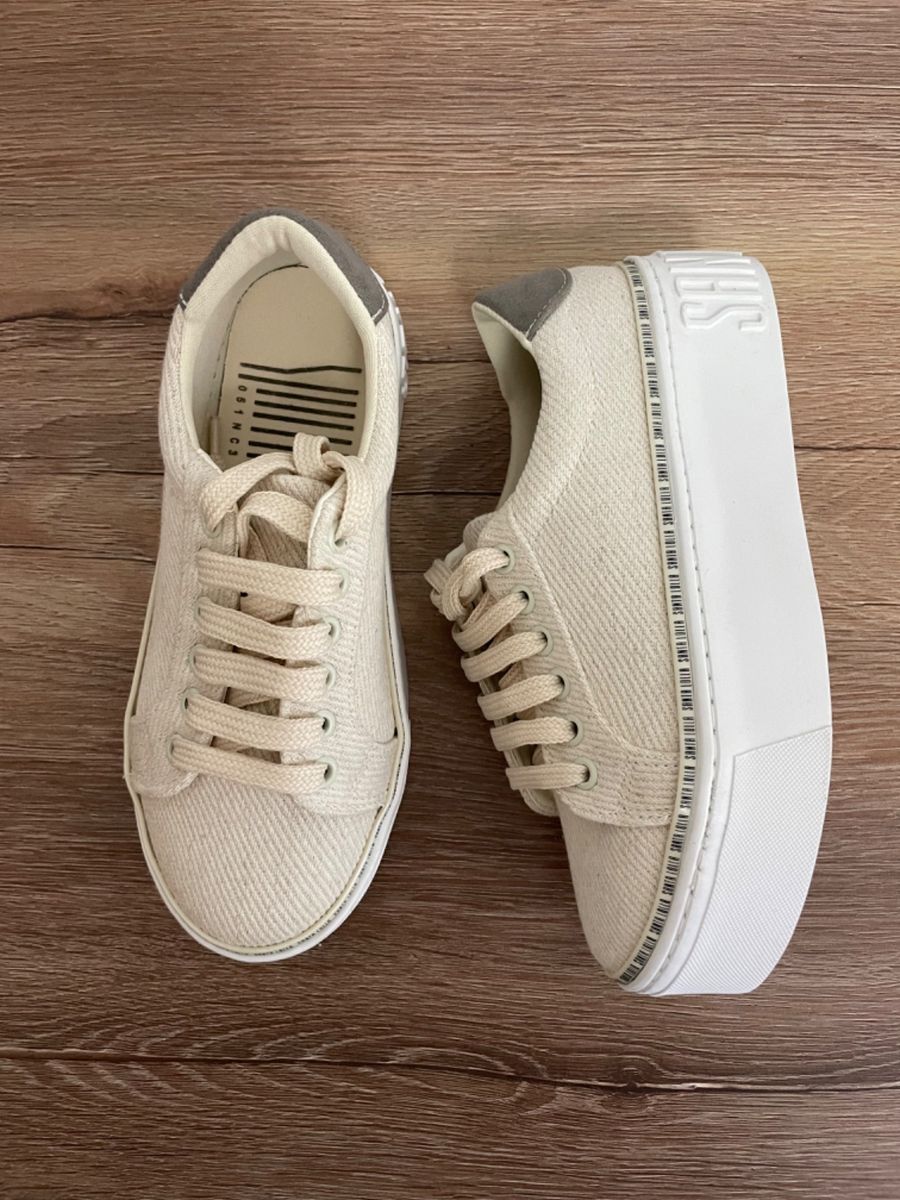 Tênis Plataforma Santa Lolla Bege Novo Tênis Feminino Santa - Main Image