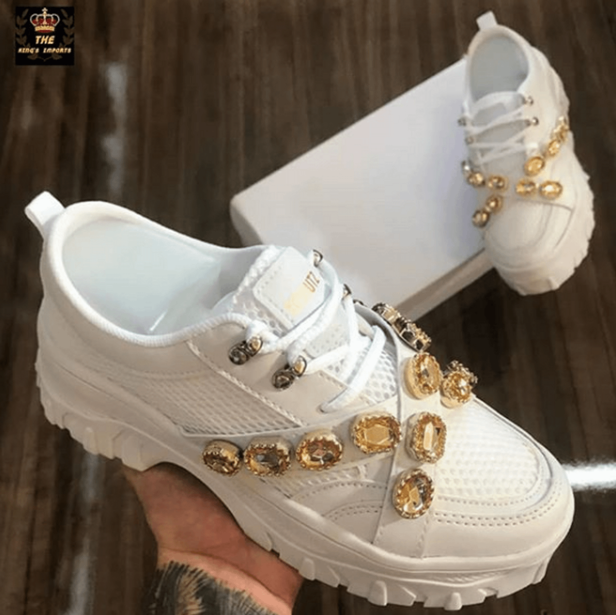 sapatenis feminino com pedras