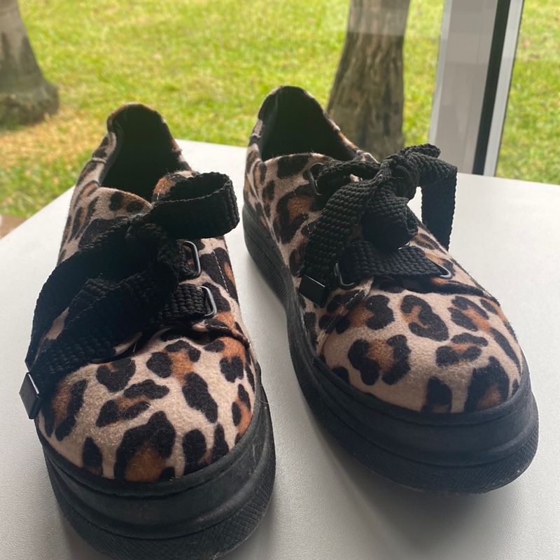 Tênis Plataforma Oncinha Gang Usado 90175152 enjoei