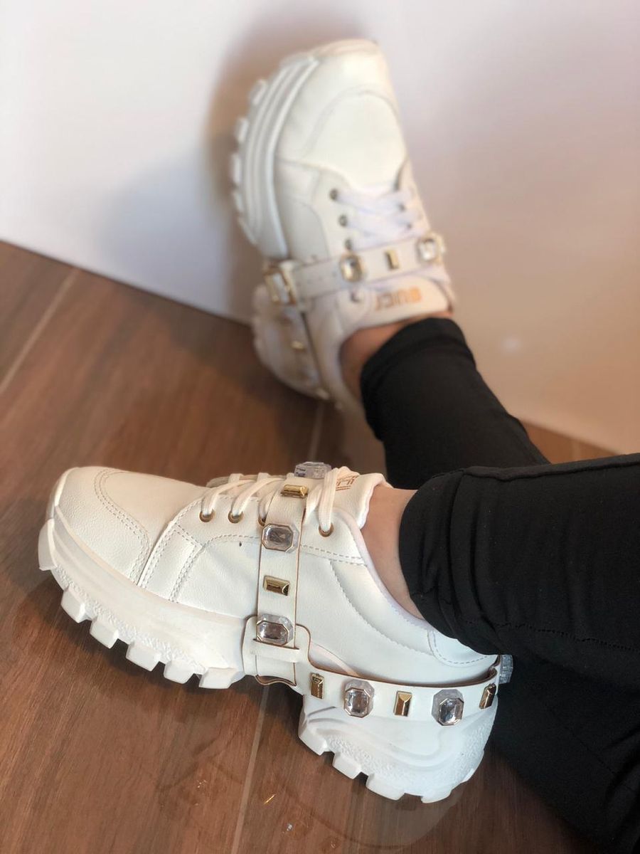 tenis gucci pedraria branco