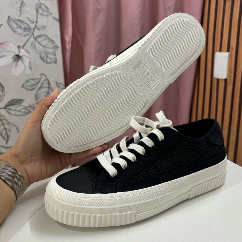 Tenis Plataforma Zara Preto Zara Nunca Usado 109115850 enjoei