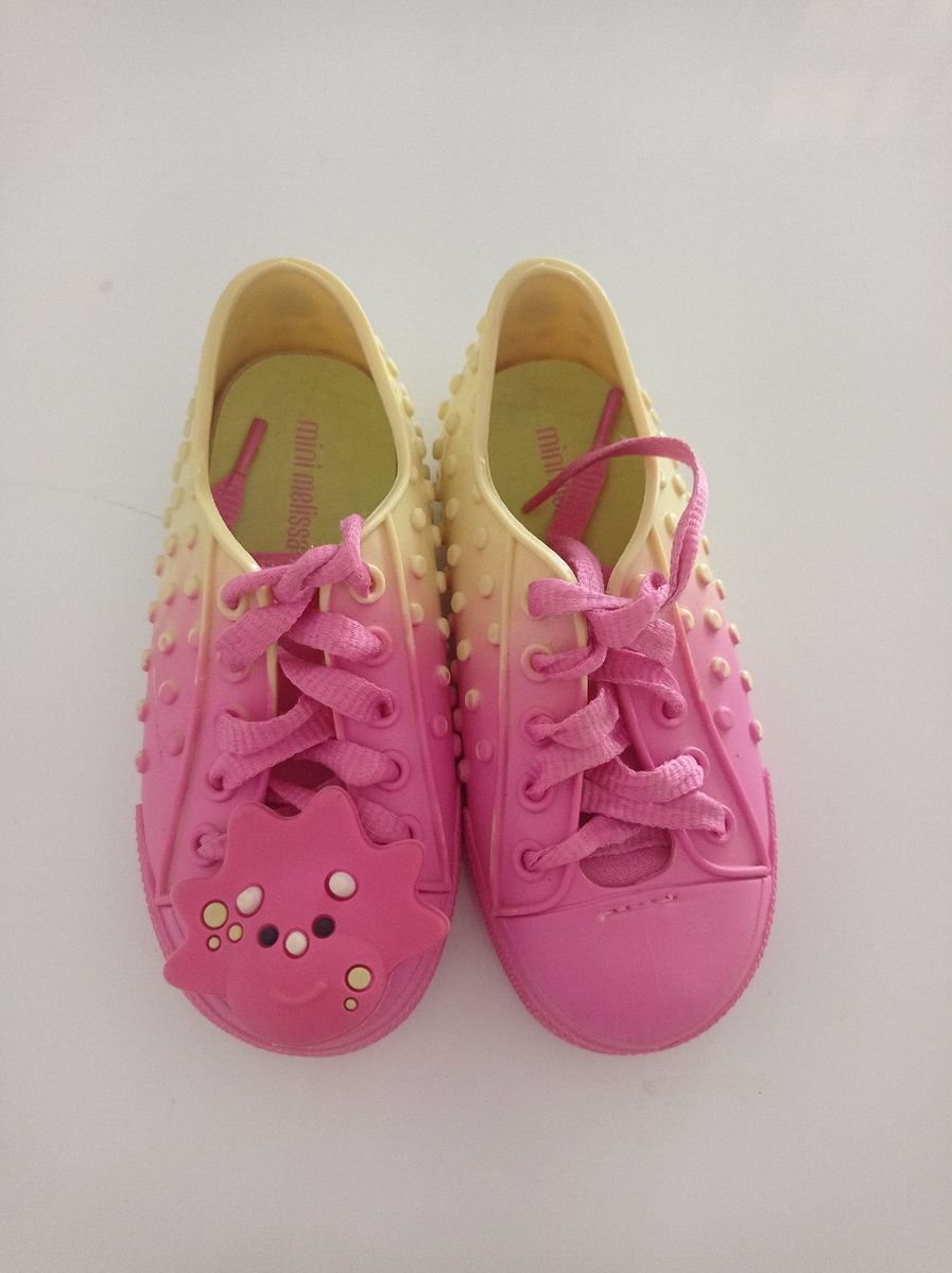 Polibolha Mini Melissa Tenis Rosa Mini Melissa Polibolha Mônica