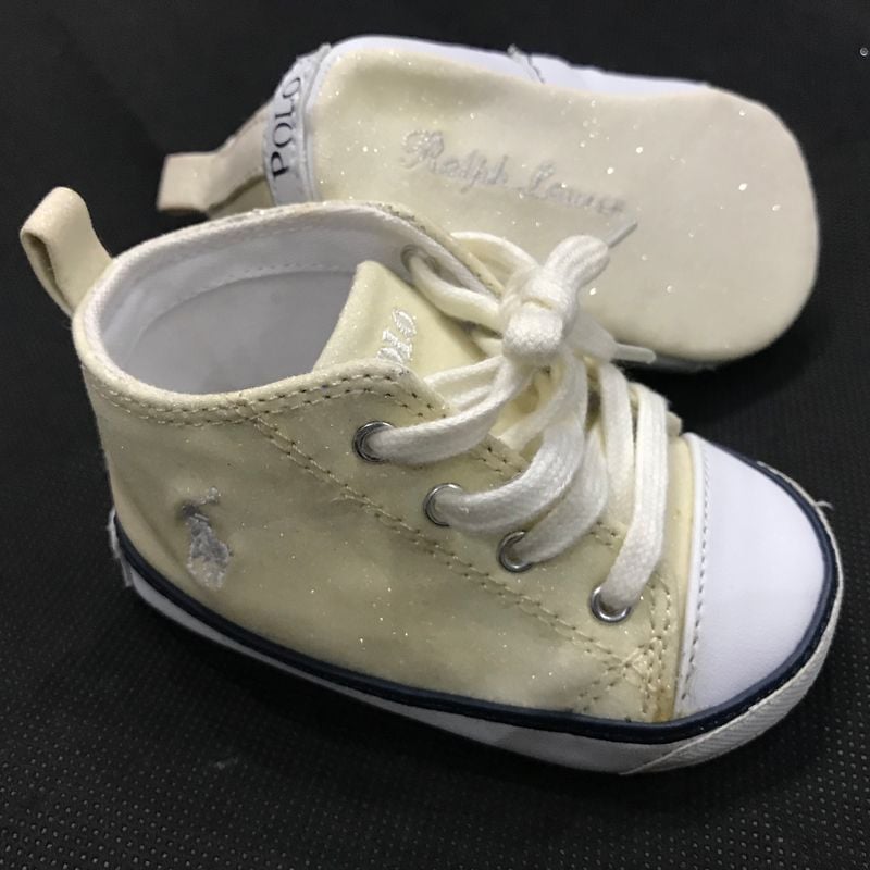 Tênis Polo Ralph Lauren C/ Gliter Roupa Infantil para Bebê Polo