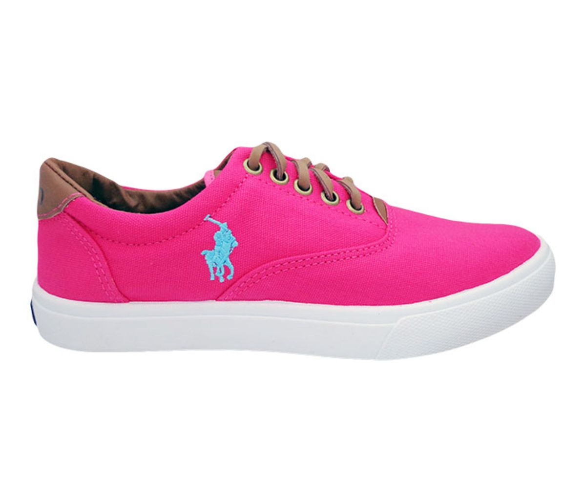 tenis polo rosa feminino