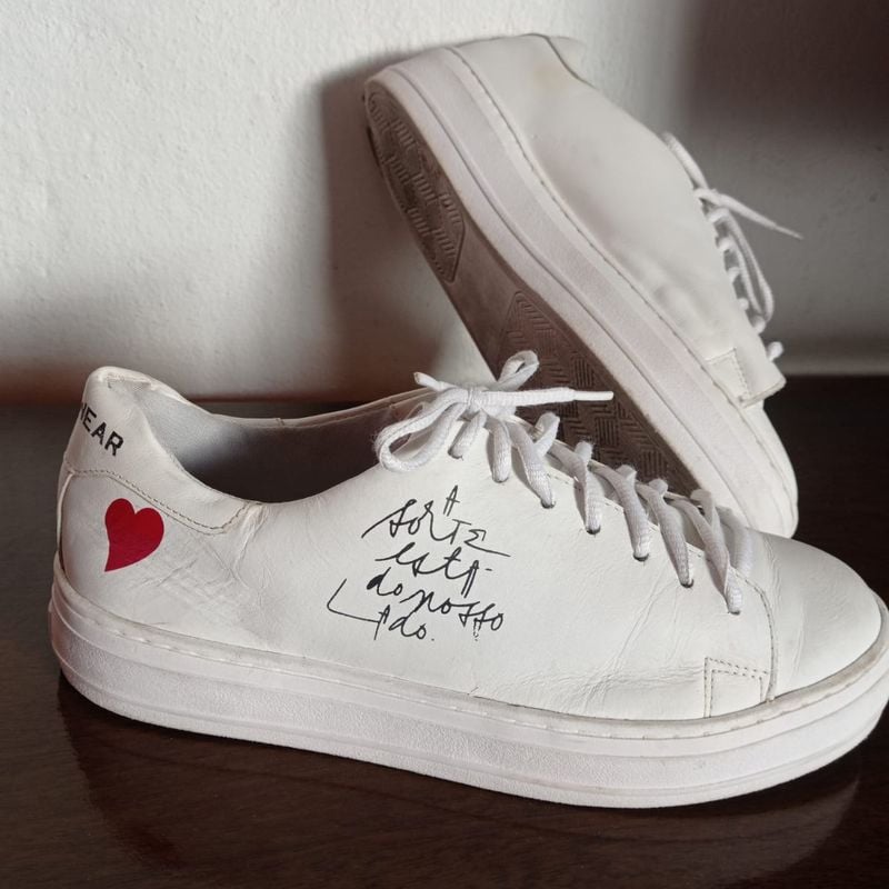 Polo Wear Tenis Polo Masculino Branco Couro Polo Open Masculino