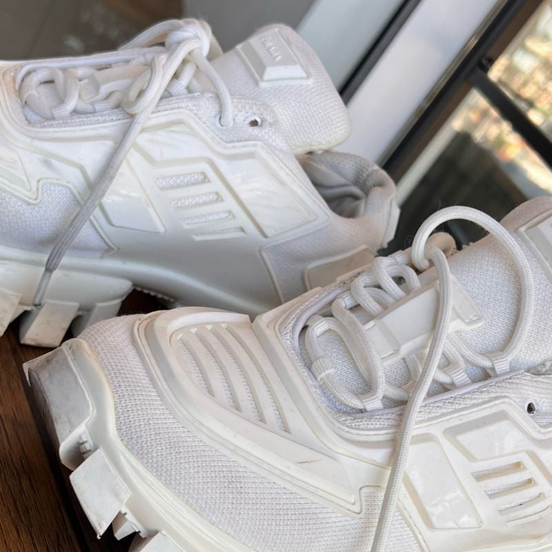 Tênis Prada Cloudbust Thunder Branco Tam 40 Tênis Feminino Prada  Usado 76065516 enjoei