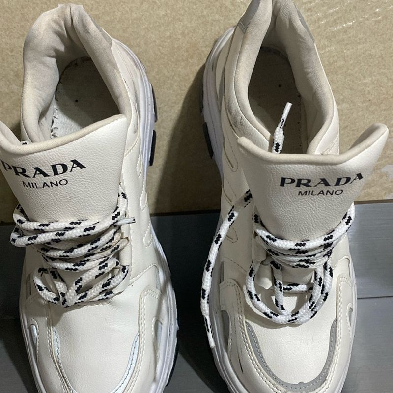 Tênis Prada Milano 38 Numeração | China Usado 108482303 | enjoei