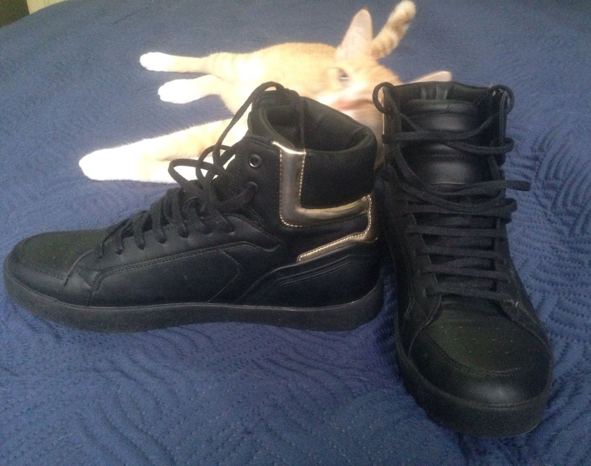 tenis zara masculino cano alto