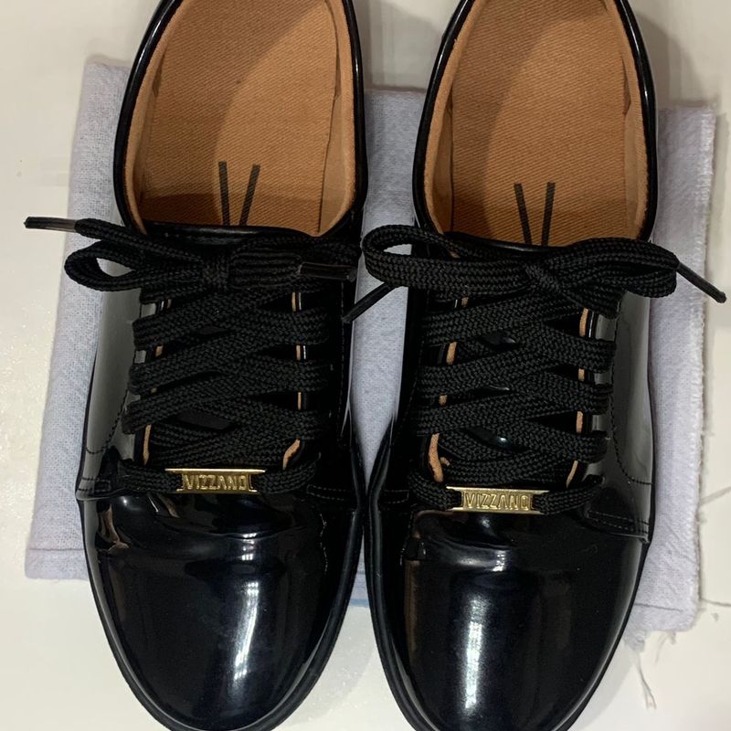 Tênis Preto Feminino Casual Verniz Vizzano 35 Vizzano Usado