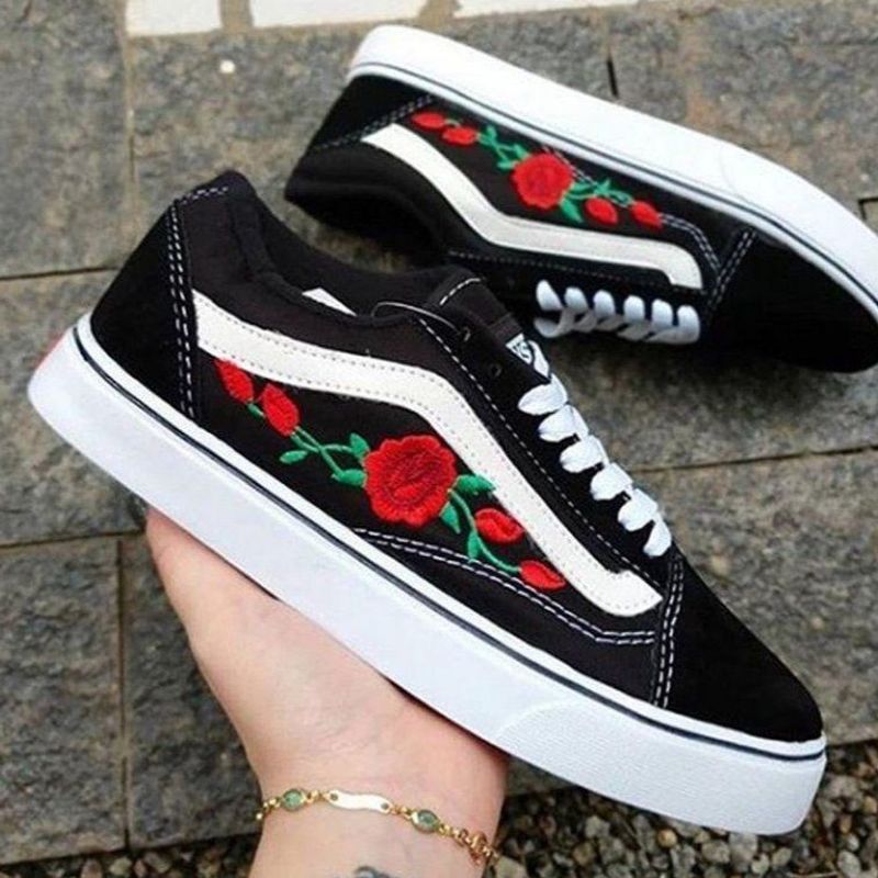 Tenis vans old skool best sale preto feminino mercado livre