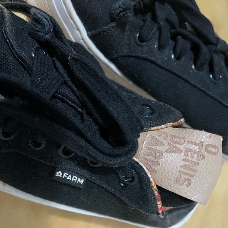 Tênis Preto Mule Farm Tênis Feminino Farm Usado 74186386 enjoei
