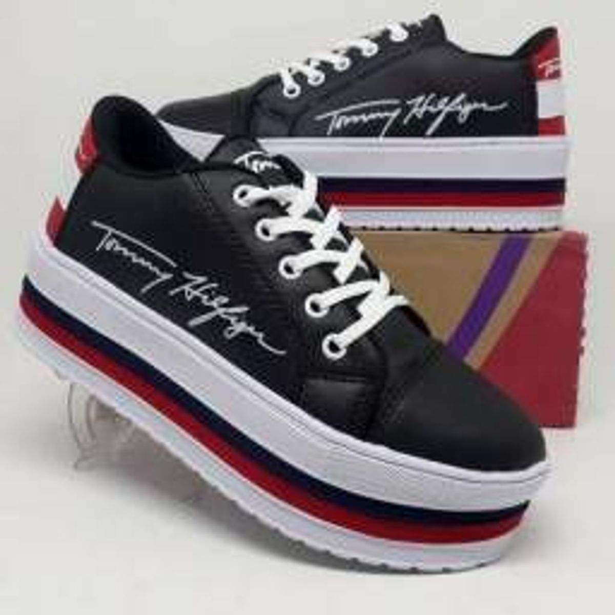 tenis tommy hilfiger plataforma