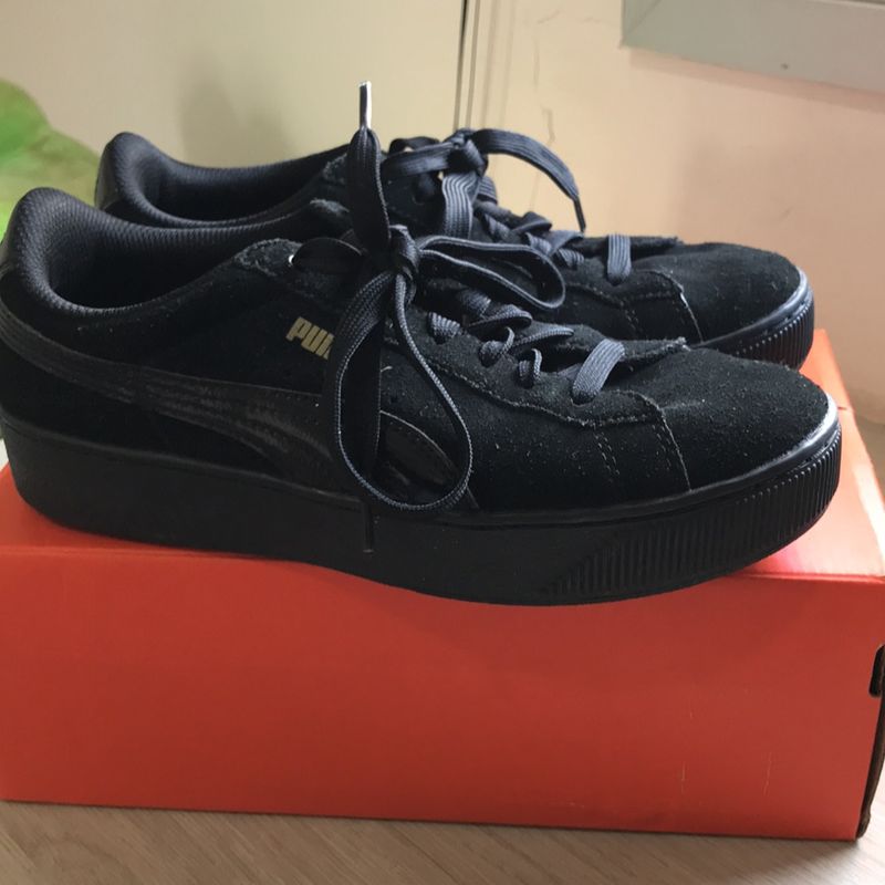 Enjoei Tenis Puma Soft Foam Feminino Preto Tênis Preto Puma