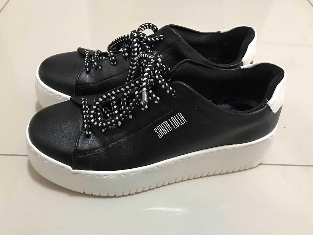 tenis preto feminino santa lolla