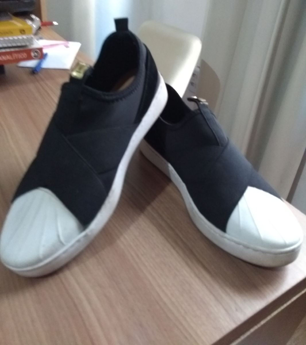 tenis slip on vizzano preto