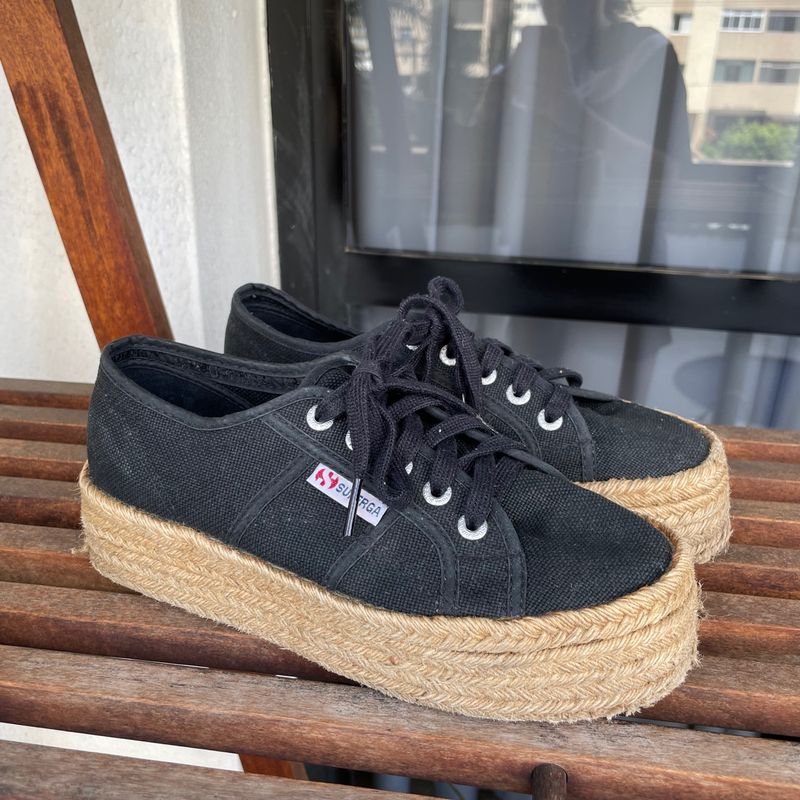 Superga preto best sale