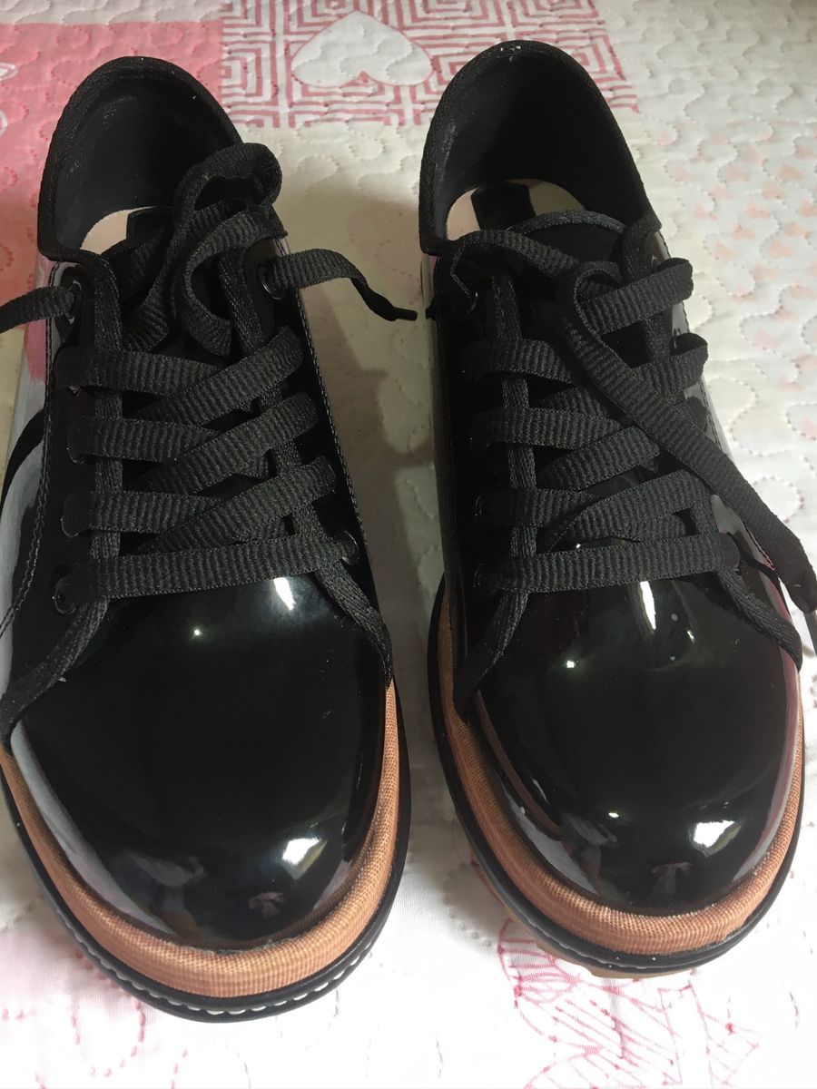 beira rio tenis verniz